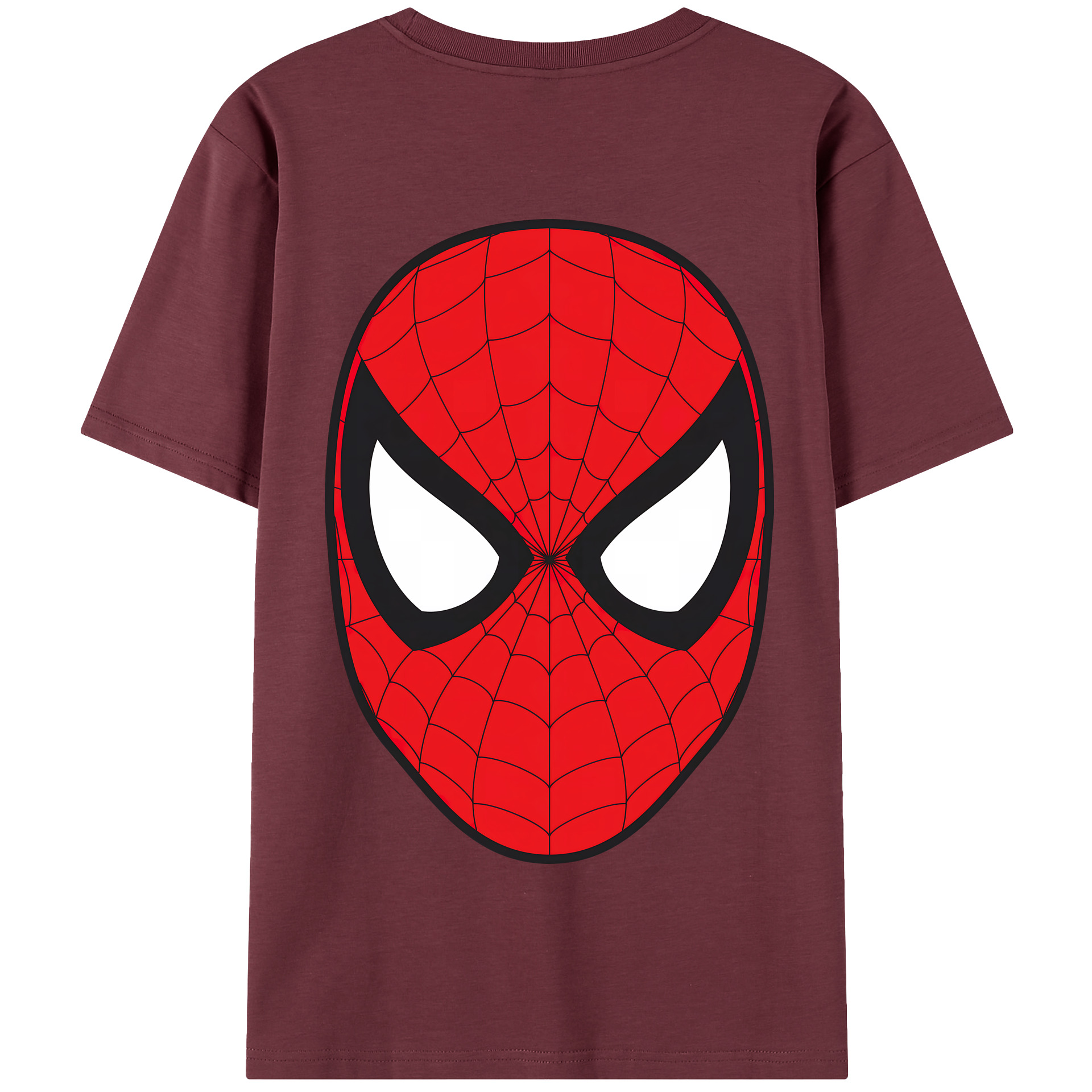 （画像用） Spider Man スパイダーマン 綿100％半袖Tシャツ（背面プリント）
